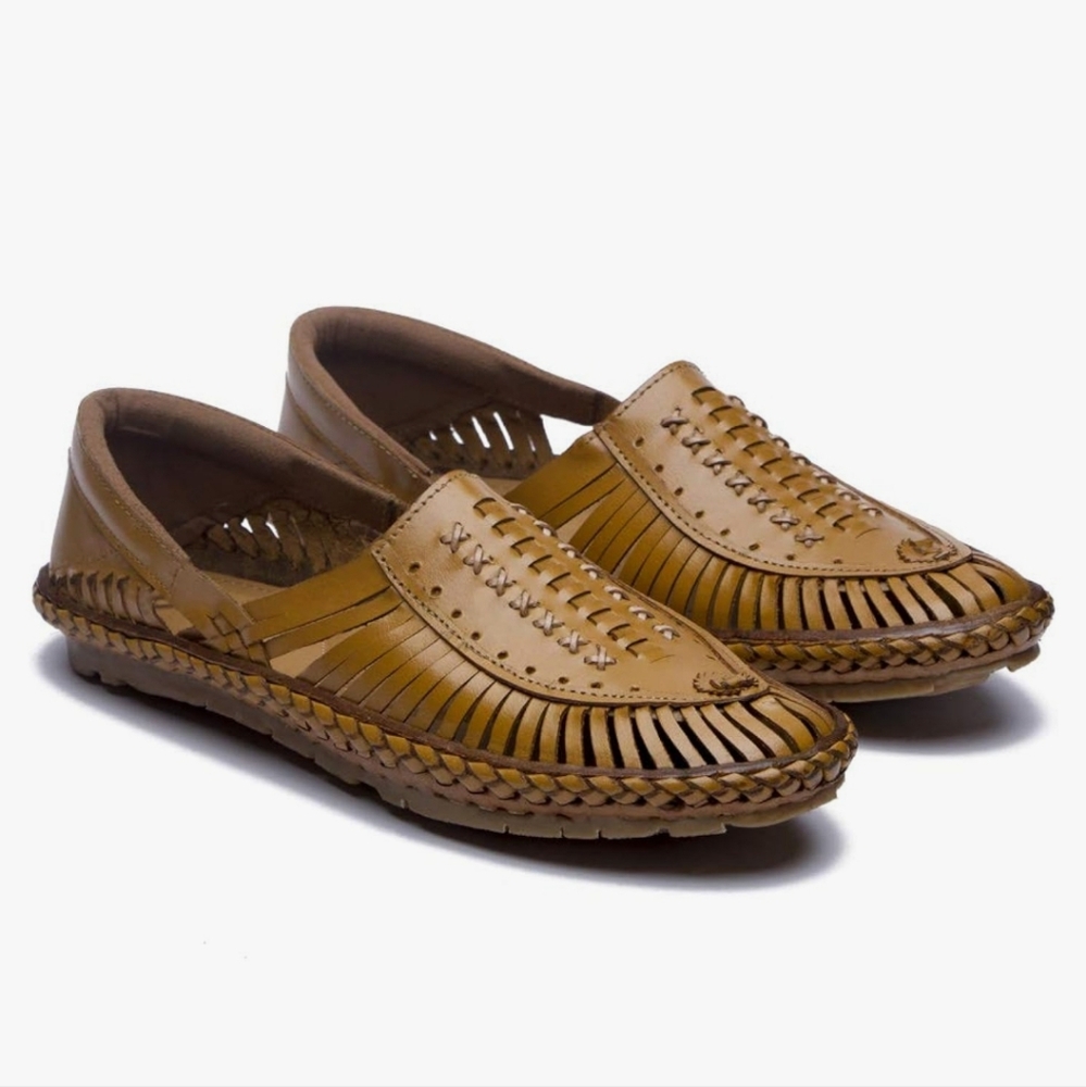 Mens Desi Hangover Tan Genuine Leather Aristocrat Handmade Slip On Loafers